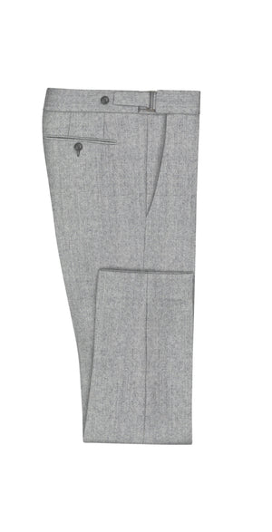 Pearl Grey Melange Super 120's Flannel Suit