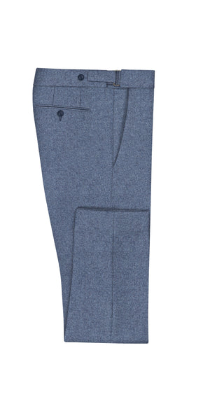 Slate Blue Melange Super 120's Flannel Suit