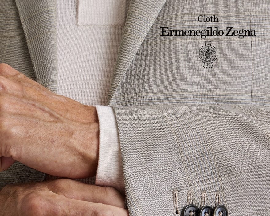 AM041　Ermenegildo Zegna　スプリングコート　名前入り ZEGNA カシミヤコート メンズ Ermenegildo Zegna ゼニア