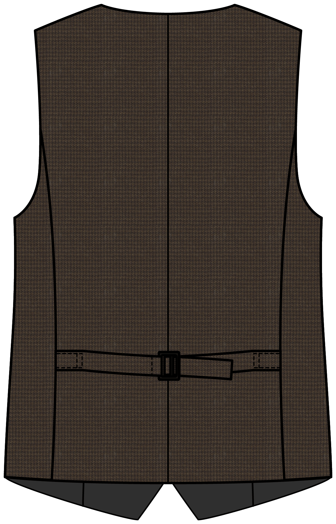 City of London Brown Houndstooth Three-Piece