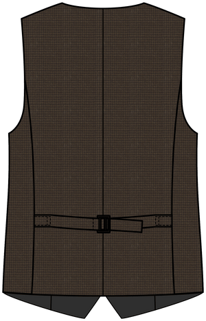 City of London Brown Houndstooth Three-Piece
