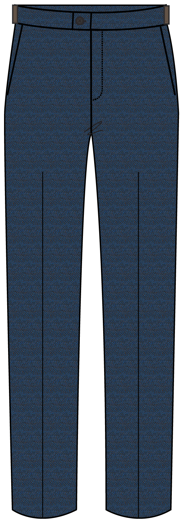 Dalton Flannel Navy Tram Check