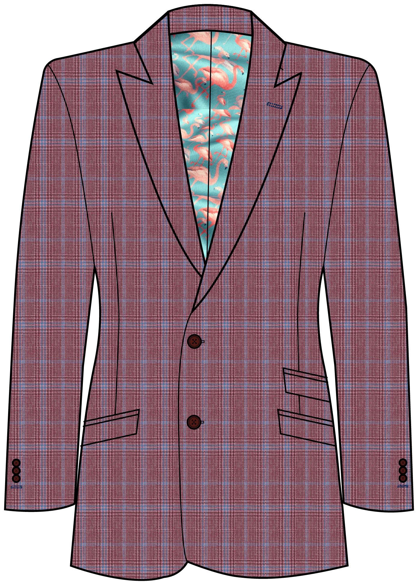 Moorland Tweed Pink Sky Blazer