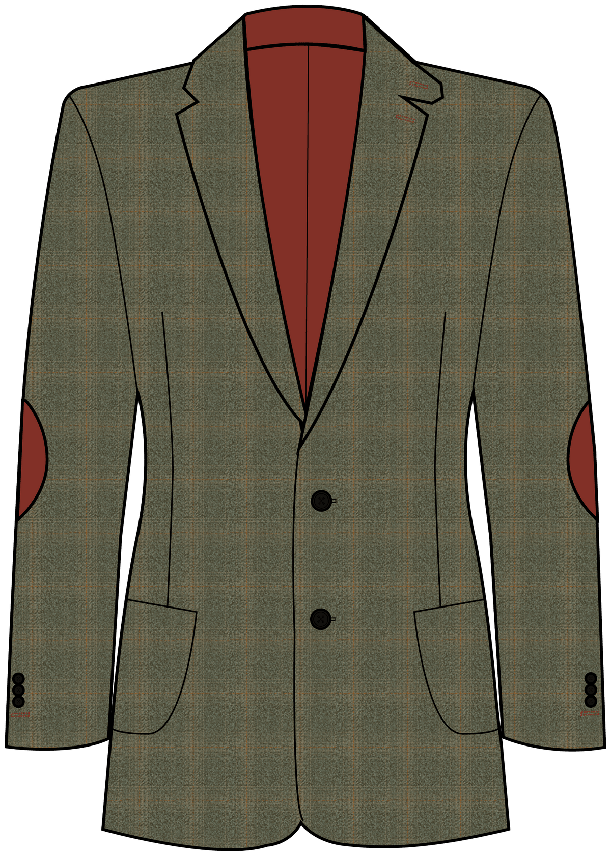 Moorland Tweed Sage Check Blazer