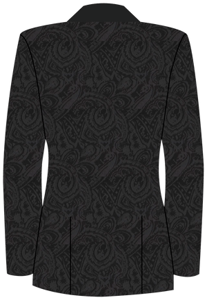 Noir Floral Jaquard Event Jacket