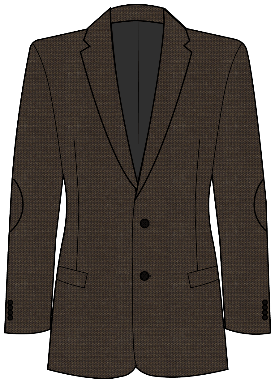City of London Brown Houndstooth Suit