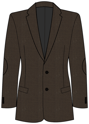 City of London Brown Houndstooth Suit