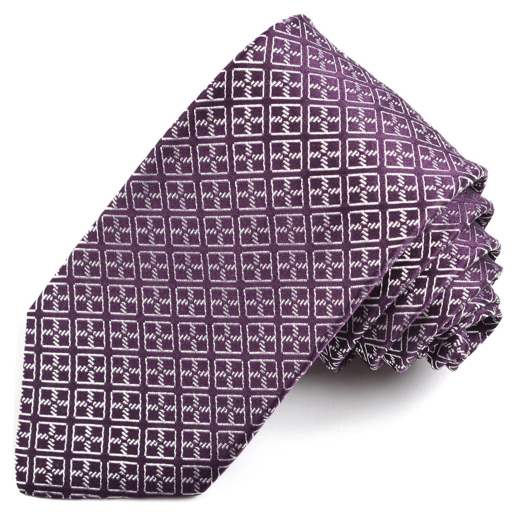 DION Silk Tie "Checkered Charm"