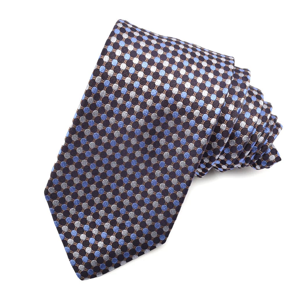 DION Silk Tie "Gridlock Grace"