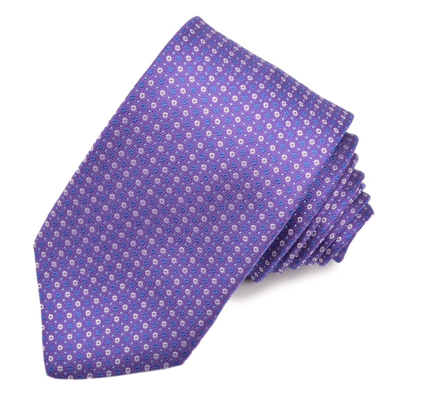 DION Silk Tie "Loop n Dots"