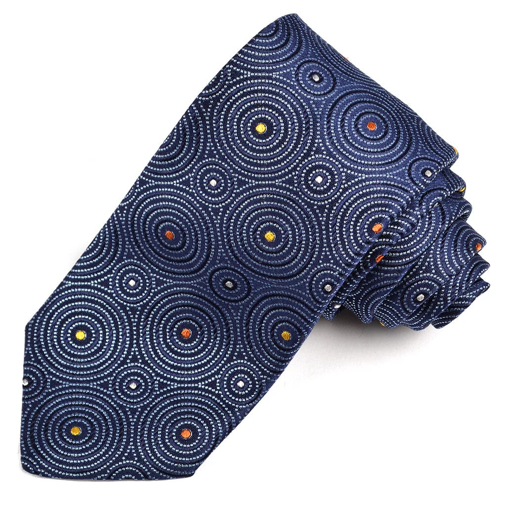 DION Silk Tie "Orbital Elegance"