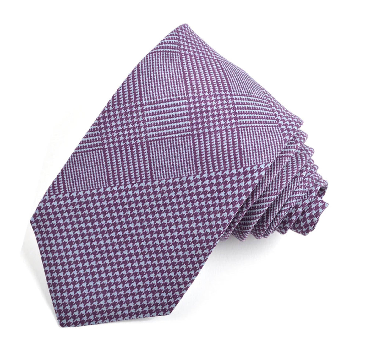 DION Silk Tie "Plaid Panache "