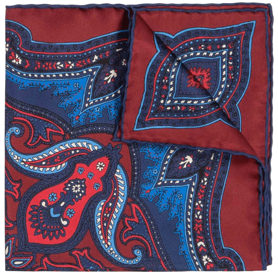 SÉRA- BLACKBERRY RIPASSO- SILK POCKET SQUARE