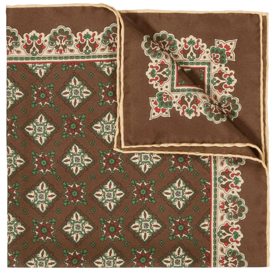 SÉRA- COCO BEANS AMARONE- SILK POCKET SQUARE