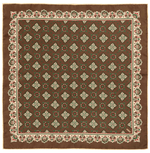 SÉRA- COCO BEANS AMARONE- SILK POCKET SQUARE