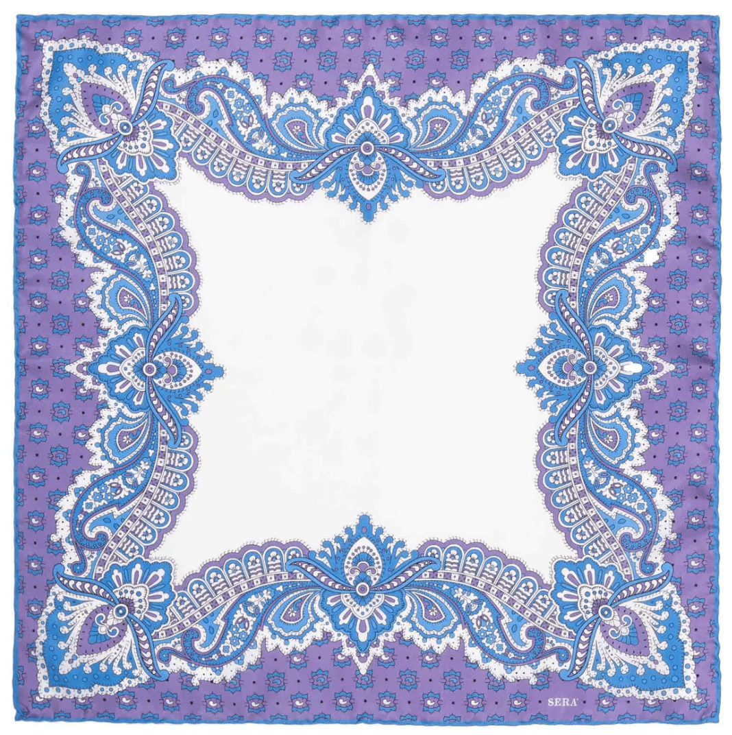 SÉRA- GLICINE- SILK POCKET SQUARE