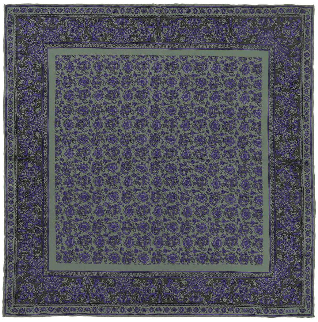 SÉRA- PEAR PROSECCO- SILK POCKET SQUARE