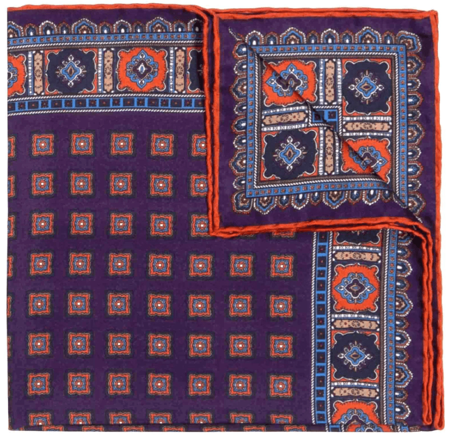 SÉRA- PLUM PRIMITIVO- SILK POCKET SQUARE