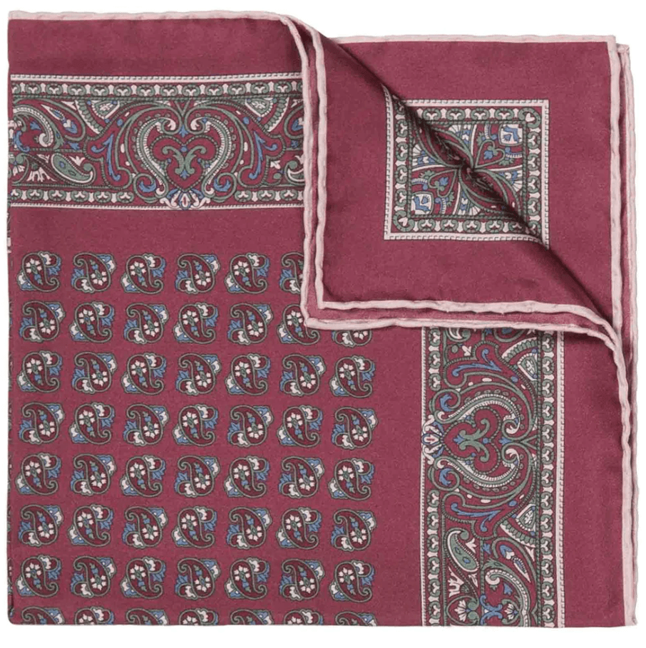 SÉRA- ROSE MONTEPULCIANO- SILK POCKET SQUARE