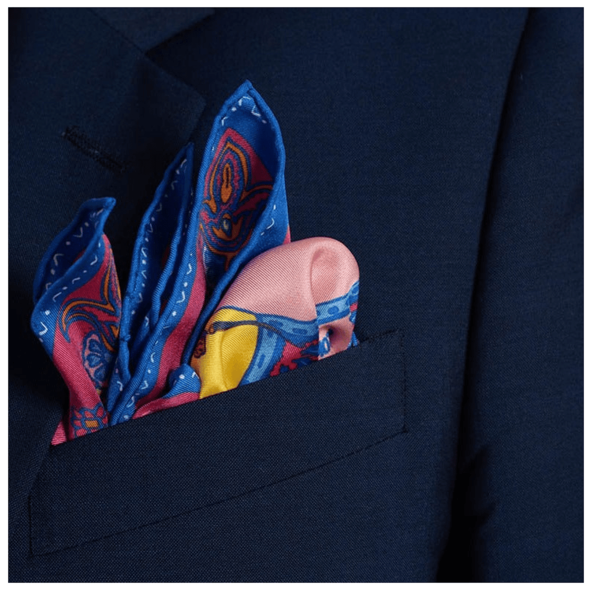 SÉRA- TAKE YOUR BROKEN HEART- SILK POCKET SQUARE