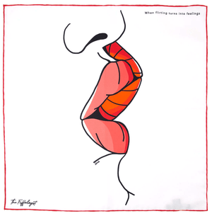 SÉRA-WHEN FLIRTING TURNS INTO FEELINGS- SILK POCKET SQUARE