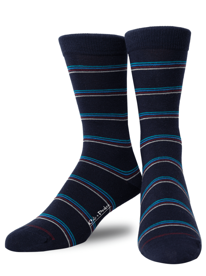 SOCKS | NAVY STRIPES