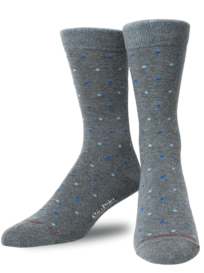 SOCKS | GREY POLKA DOTS