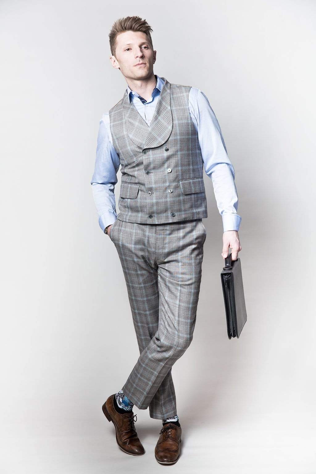 Custom Waistcoat| Piacenza Fabric