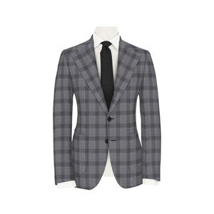 Black Check on Grey Super 130's Suit