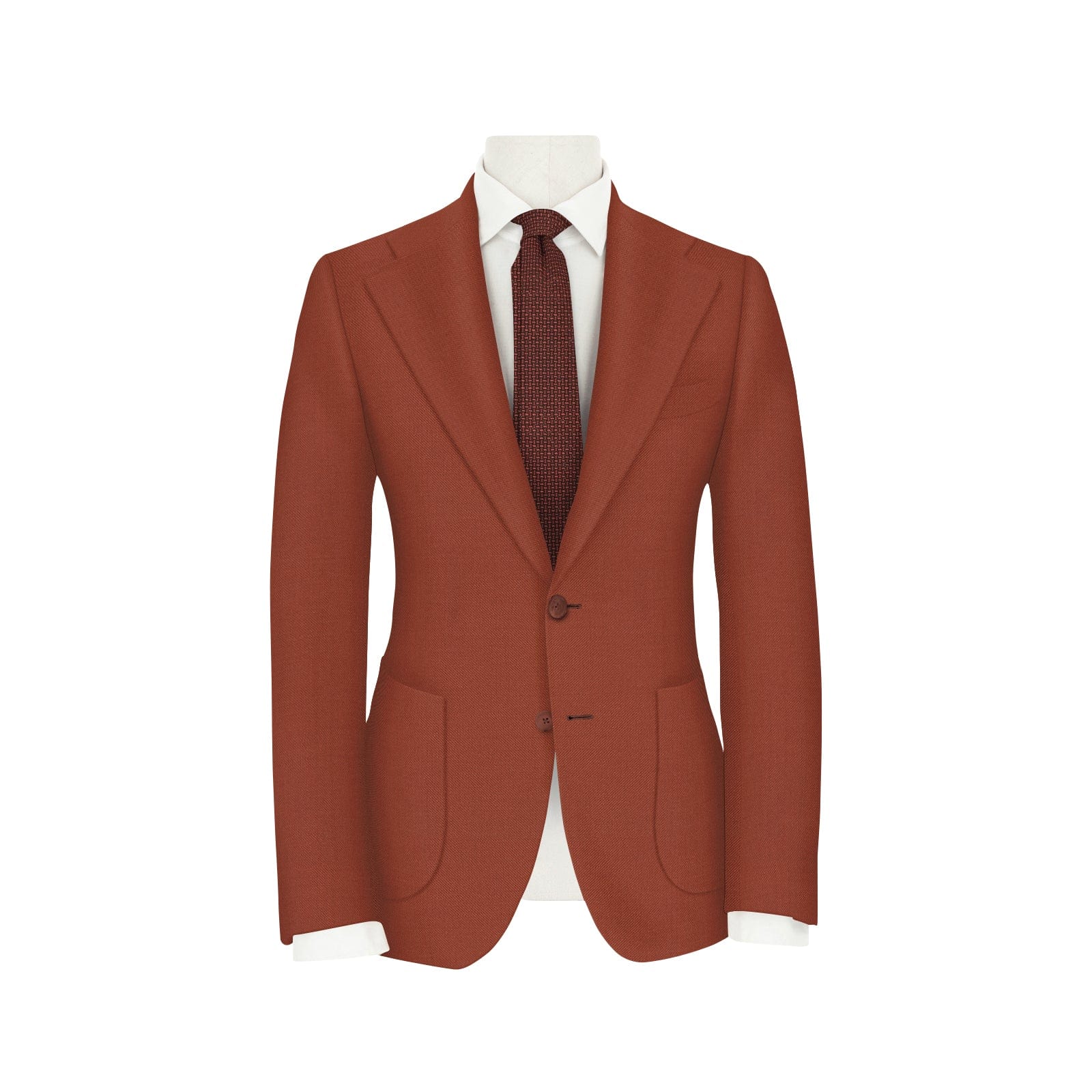 Brick Red Super 110's Suit