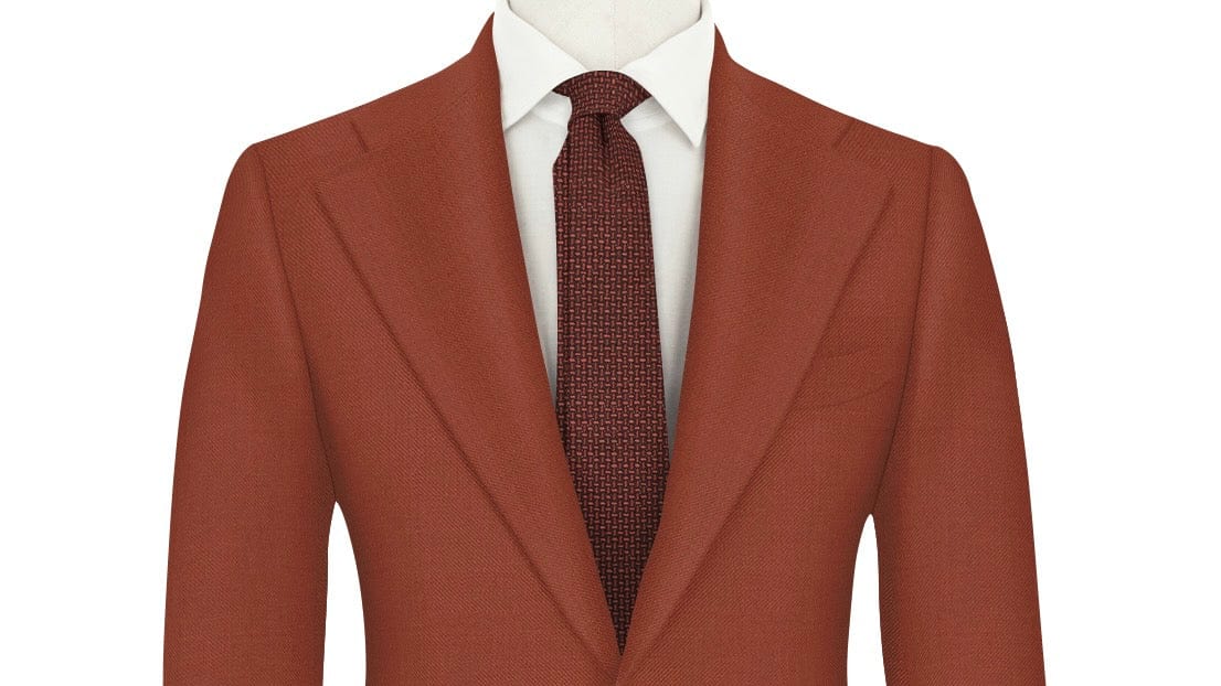 Brick Red Super 110's Suit