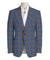 Brown Check on Royal Blue Jacket