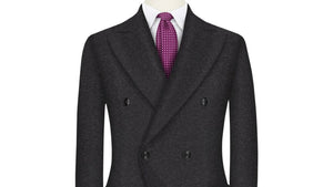 Charcoal Grey Melange Overcoat