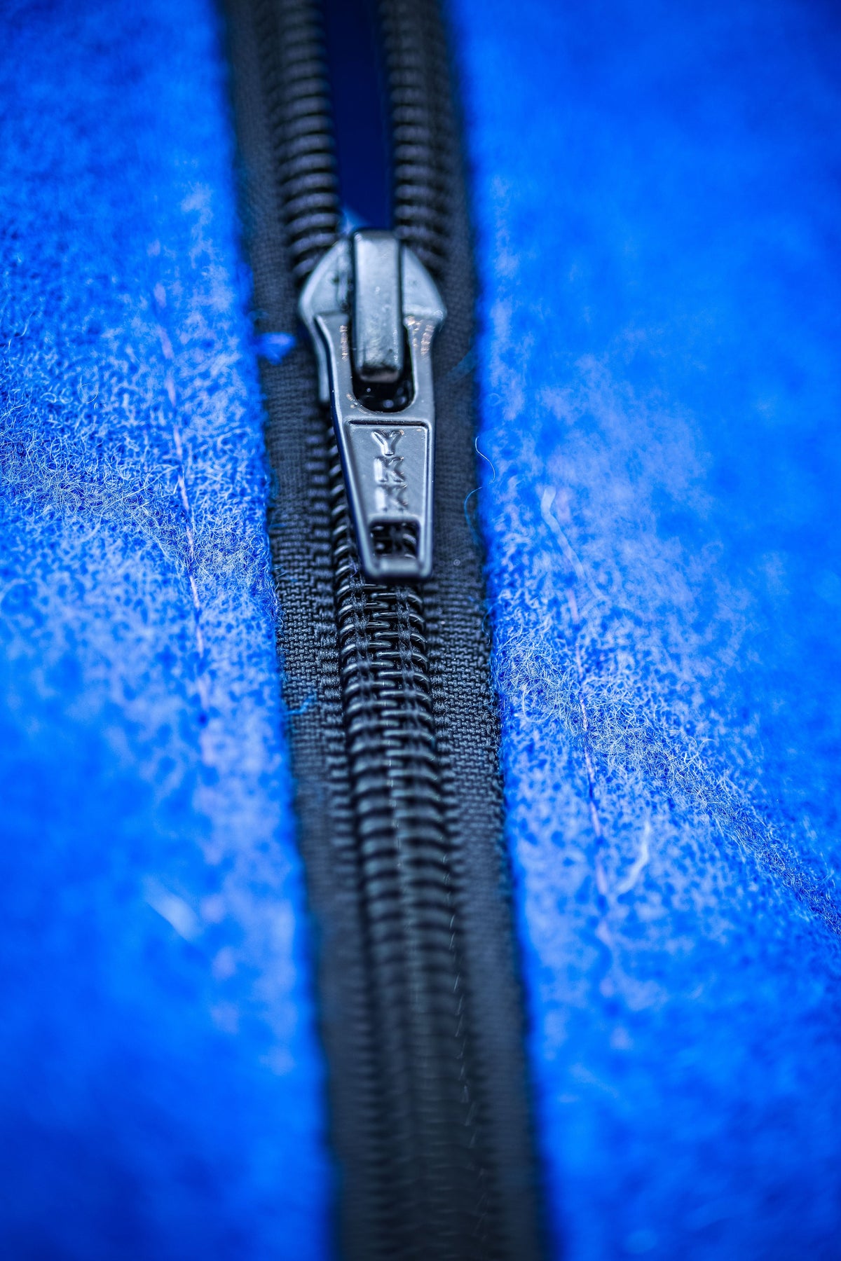 Cobalt Blue Wool Garment Bag