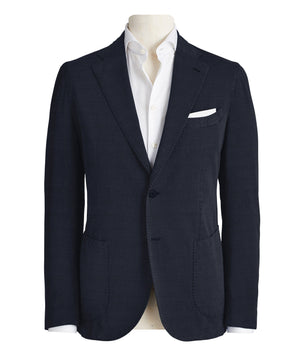 Dark Blue Melange Blazer