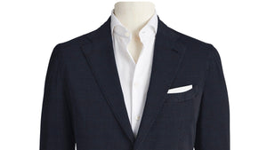 Dark Blue Melange Blazer