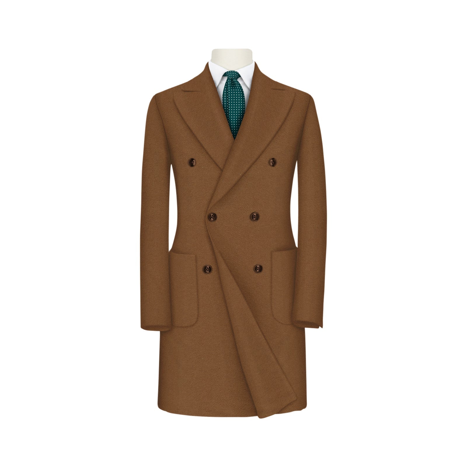 Dark Cognac Overcoat