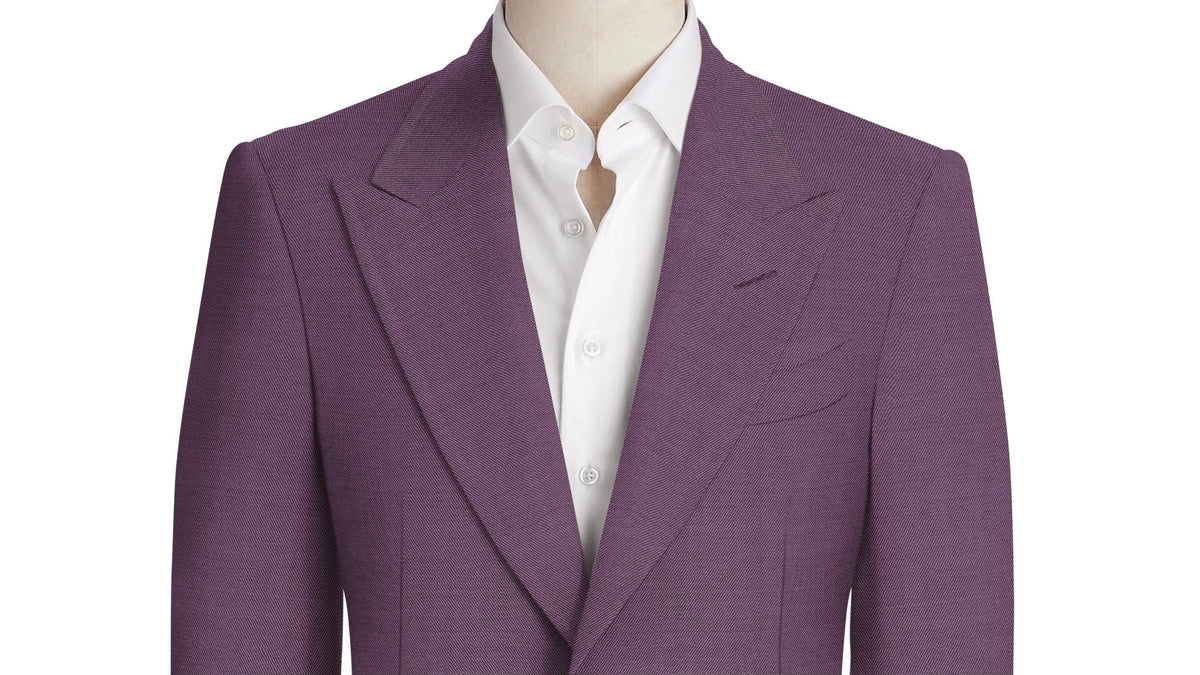 Deep Purple Melange Suit