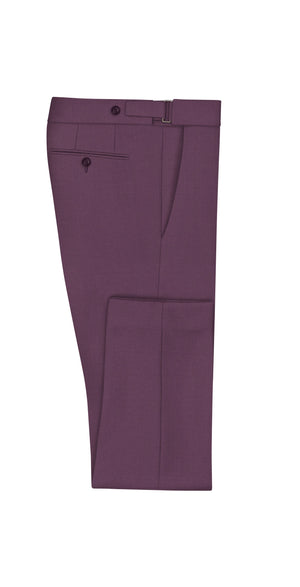 Eggplant Purple Super 110's Suit