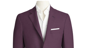 Eggplant Purple Super 110's Suit