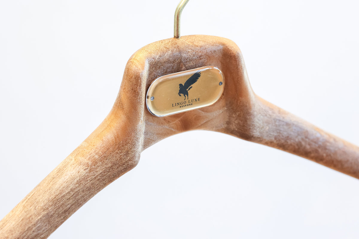 Luxury Wood Grain Suit Hanger
