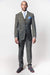 MEN'S 2 PIECE BESPOKE SUIT | LINGO LUXE GREY PRINCE OF WALES WITH BABY CHECK-Lingo Luxe Bespoke