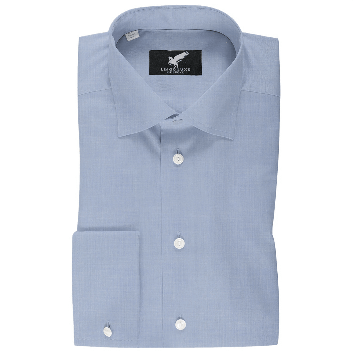 Men's Business Basics Shirt | Lingo Luxe Blue-Lingo Luxe Bespoke