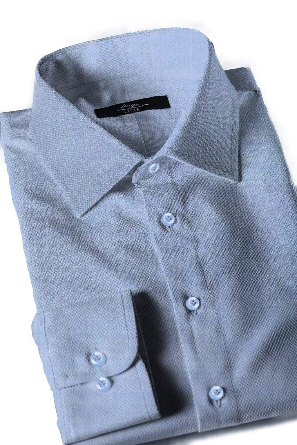 Men's Business Basics Shirt | Lingo Luxe Blue-Lingo Luxe Bespoke