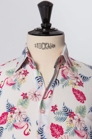 Tropical Flamingo Summer Shirt