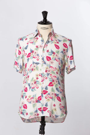 Tropical Flamingo Summer Shirt