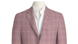 Mint & Salmon Check on Pink Jacket