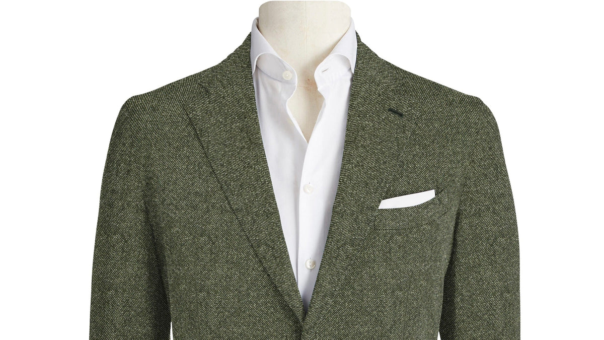 Moss Green Melange Super 130's Suit