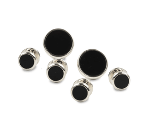 Onyx Cufflinks & Stud Set | The Tuxedo Royale