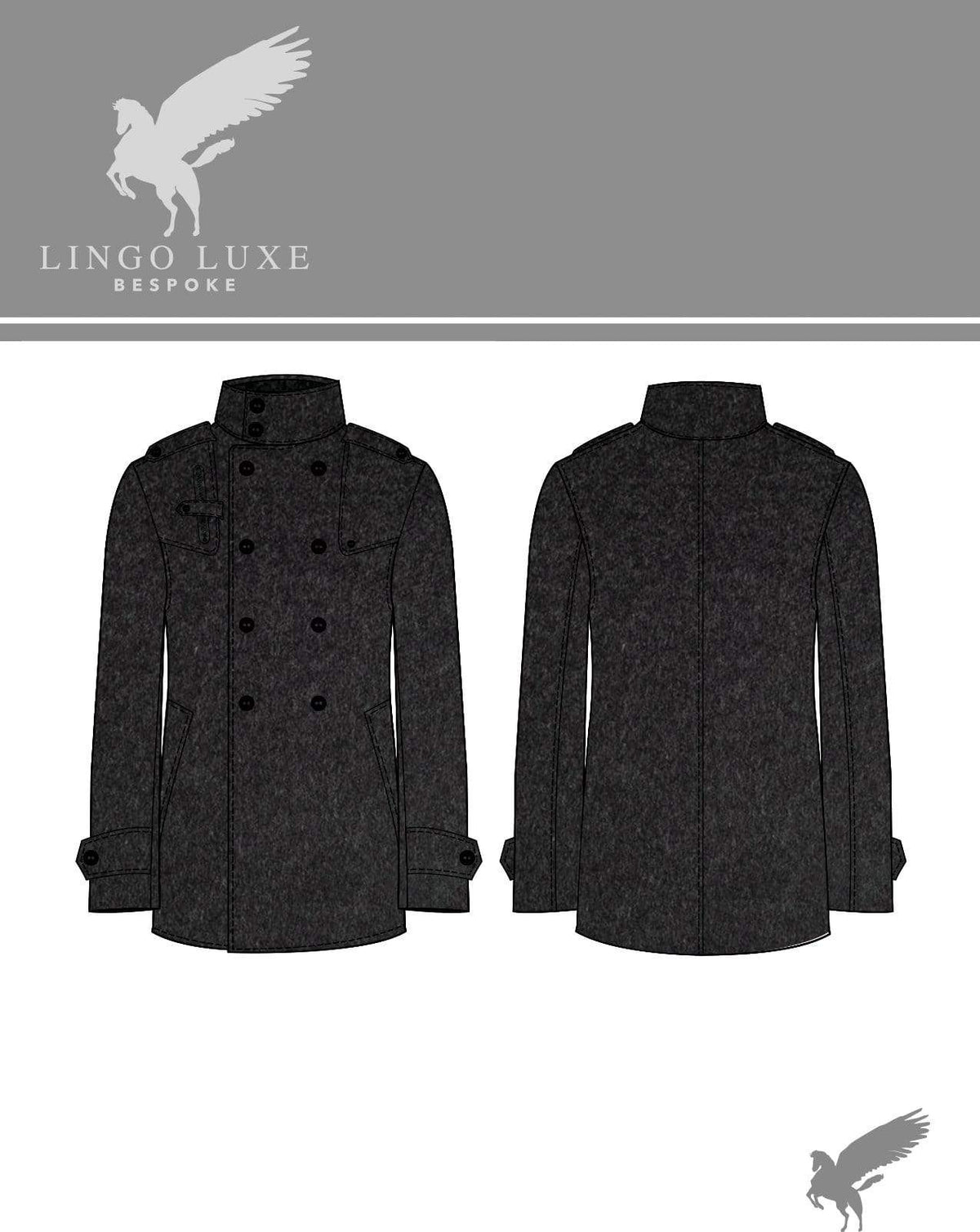 Outerwear | Lingo Luxe The Sportsman Sportcoat | Sooty Coal-Lingo Luxe Bespoke